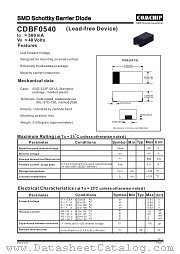 CDBF0540 datasheet pdf Comchip Technology