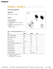 2SJ290 datasheet pdf Hitachi Semiconductor