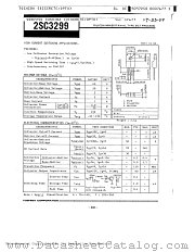 2SC3299 datasheet pdf TOSHIBA