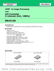 MB40C368PFV datasheet pdf Fujitsu Microelectronics