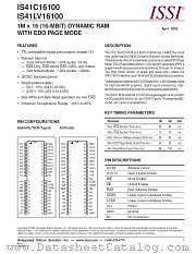 IS41C16100-60T datasheet pdf Integrated Silicon Solution Inc
