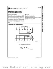 MM54HC20J datasheet pdf National Semiconductor