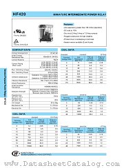 HF420/N012B datasheet pdf etc