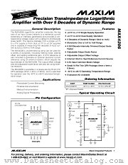 MAX4206ETE datasheet pdf MAXIM - Dallas Semiconductor