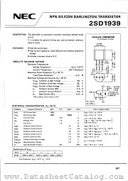 2SD1939 datasheet pdf NEC