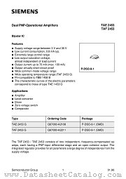 TAE2453 datasheet pdf Siemens