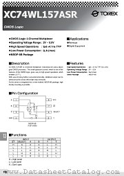 XC74WL157ASR datasheet pdf Torex Semiconductor