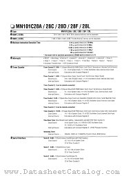 MN101C28 datasheet pdf Panasonic