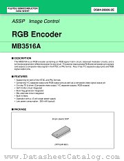 MB3516 datasheet pdf Fujitsu Microelectronics