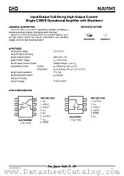 NJU7045F1 datasheet pdf New Japan Radio