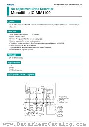 MM1109 datasheet pdf Mitsumi Electric
