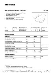 BFN20 datasheet pdf Siemens