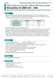 MM1205 datasheet pdf Mitsumi Electric