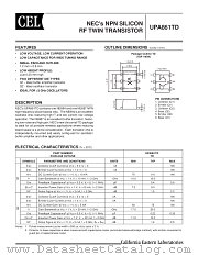 UPA861TD-T3 datasheet pdf NEC