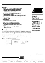ATSAM2193-G datasheet pdf Atmel