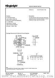 KPSA03-101 datasheet pdf Kingbright Electronic
