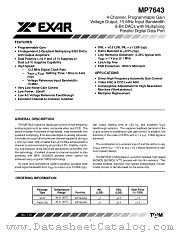 MP7643 datasheet pdf Exar