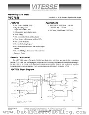 VSC7928X datasheet pdf Vitesse Semiconductor Corporation