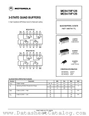 MC54F126 datasheet pdf Motorola