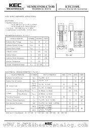 C3198 datasheet pdf Korea Electronics (KEC)