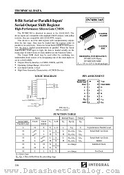 IN74HC165 datasheet pdf INTEGRAL Semiconductor Devices