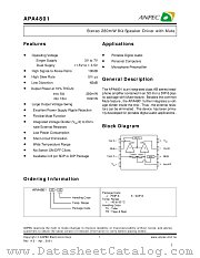 APA4801KI-TR datasheet pdf ANPEC Electronics Corporation