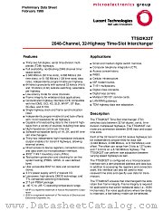 TTSI2K32T3BAL datasheet pdf Agere Systems