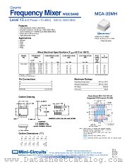 MCA-35MH datasheet pdf Mini-Circuits