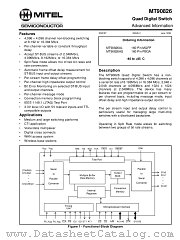 MT90826AL datasheet pdf Mitel Semiconductor