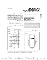 MAX214CWI datasheet pdf MAXIM - Dallas Semiconductor