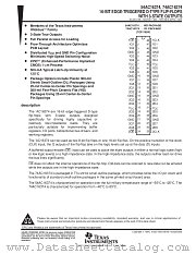 54AC16374 datasheet pdf Texas Instruments