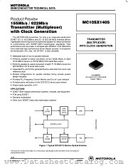 MC10SX1405 datasheet pdf Motorola