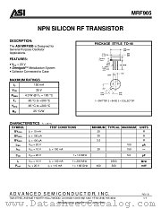 MRF905 datasheet pdf Advanced Semiconductor