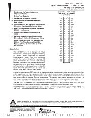 54AC16373 datasheet pdf Texas Instruments