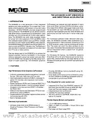 MX86250 datasheet pdf Macronix International