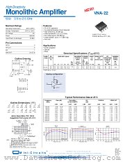 VNA-22 datasheet pdf Mini-Circuits