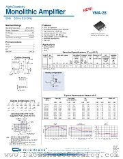 VNA-28 datasheet pdf Mini-Circuits