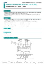 MM1304 datasheet pdf Mitsumi Electric