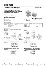 G3VM-61B1 datasheet pdf OMRON Electronics