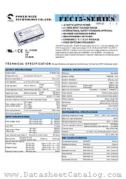 FEC15-24S33 datasheet pdf Power Mate Technology
