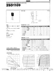 2SD1189 datasheet pdf ROHM