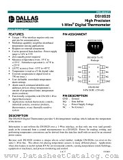 DS18S20Z datasheet pdf MAXIM - Dallas Semiconductor