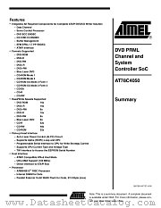 AT78C4050 datasheet pdf Atmel