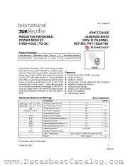 JANSR2N7498T2 datasheet pdf International Rectifier