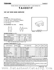 TA4001 datasheet pdf TOSHIBA