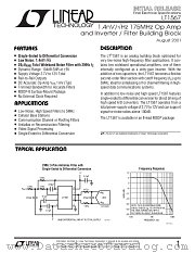 LT1567CMS8 datasheet pdf Linear Technology