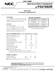 UPA2708GR-E2 datasheet pdf NEC