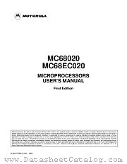 MC68020RP20 datasheet pdf Motorola