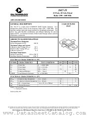 1617-35 datasheet pdf GHz Technology
