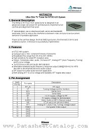 HXT5UZ1A datasheet pdf Himax Technologies Inc
